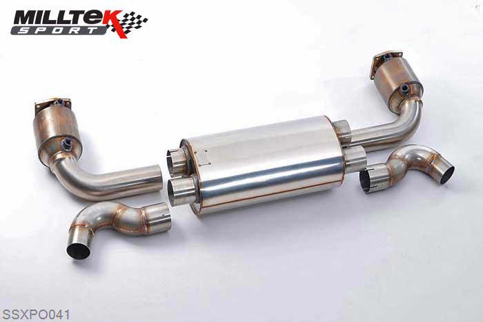 SSXPO041, Porsche 911 997.2 Turbo and Turbo S 2009-2012 Milltek, Turbo-back system including Hi-Flow Sports Cat,  , 2,76 inch, 70mm