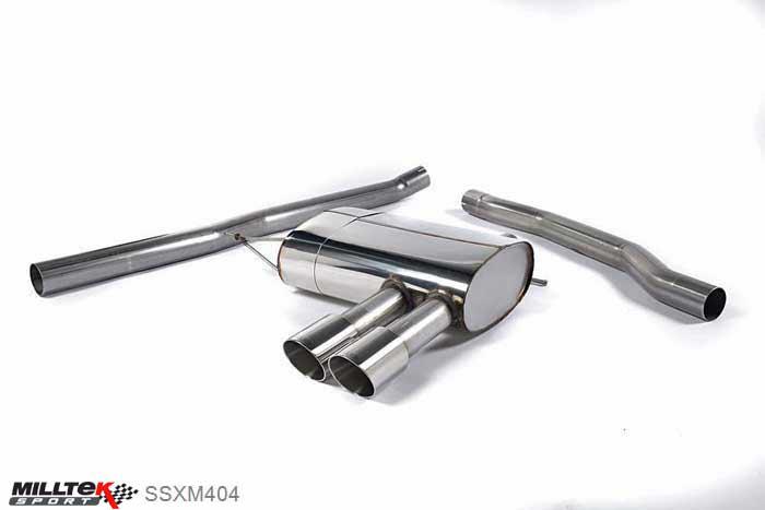 SSXM404, Mini Mk3 (F56) Mini Cooper S 2.0 Turbo (UK and European models) 2014- Milltek, Cat-back system, Non-resonated (louder). Polished Tips Twin 90mm GT90 Polished, 2,75 inch, 69,85mm
