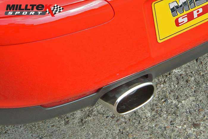 SSXSE113, Seat Ibiza FR 1.8 20VT (Formula Racing) 2004-2008 Milltek, Cat-back system, Resonated Single 118mm Special Oval, 2,5 inch, 63,5mm