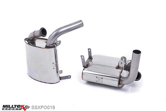 SSXPO019, Porsche 911 996 Carrera and Carrera S (C2 and C4) 1998-2005 Milltek, Cat-back system, Cup System. Uses OE tailpipes , 2,5 inch, 63,5mm