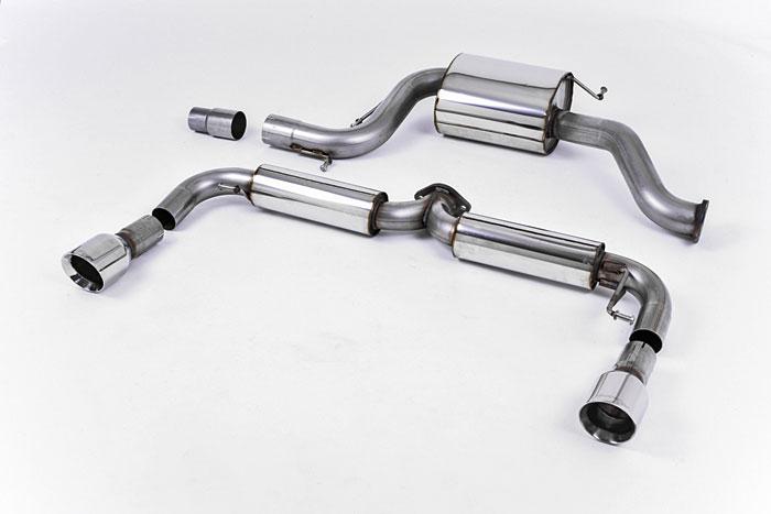 SSXVW176, VW Golf Mk6 GTi Edition 35 2011-2012 Milltek, Cat-back system, Resonated (quieter). 3-inch Race System , 3 inch, 76,2mm