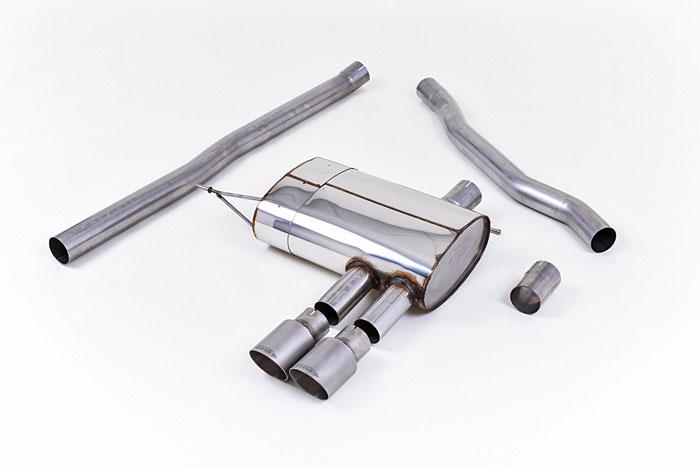SSXM422, Mini Mk3 (F56) Mini Cooper S 2.0 Turbo (UK and European models) 2014- Milltek, Cat-back system, Non-resonated (louder). Titanium Tips Twin 90mm GT90 Titanium, 2,75 inch, 69,85mm