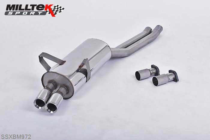 SSXBM972, BMW 3 Series E36 325i and 328i 1991-1999 Milltek, Cat-back system,  Twin 76.2mm Special, 2,37 inch, 60,32mm