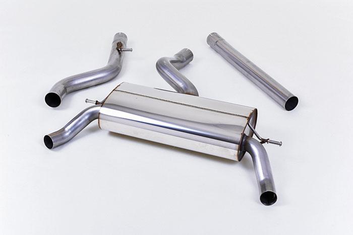 SSXRN413, Renault Clio 200 EDC 2013- Milltek, Cat-back system, Non-resonated (louder). Uses OE-Tips in the rear bumper , 2,75 inch, 69,85mm