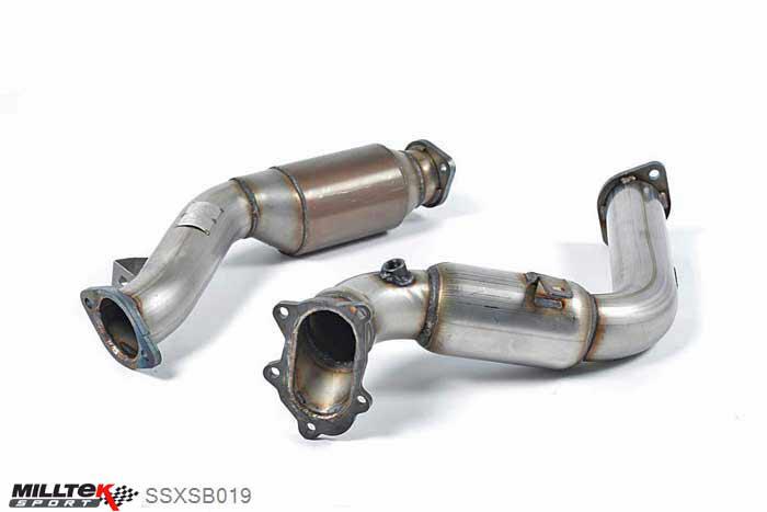 SSXSB019, Subaru Impreza WRX STi Type UK (2.5 Turbo) 2008-2011 Milltek, Large Bore Downpipe and Hi-Flow Sports Cat, Must be fitted with the Milltek Sport cat-back system and requires a Stage 2 ECU remap , 3 inch, 76,2mm