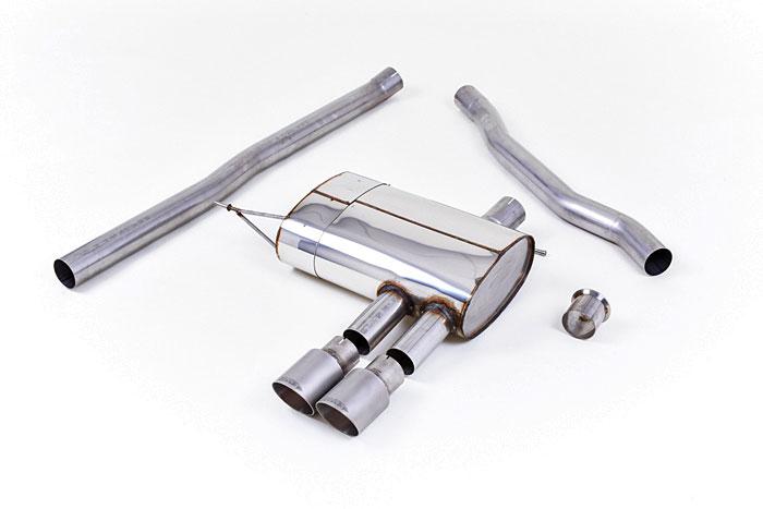 SSXM424, Mini Mk3 (F56) Mini Cooper S 2.0 Turbo (Rest of World) 2014- Milltek, Cat-back system, Non-resonated (louder). Titanium Tips Twin 90mm GT90 Titanium, 2,75 inch, 69,85mm