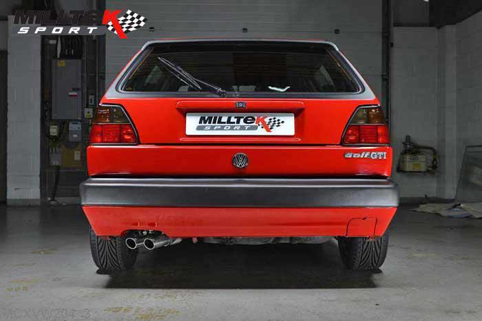 MCXVW204, VW Golf Mk2 GTi 16v 1984-1992 Milltek, Full System,  Polished, 2 inch, 50,8mm