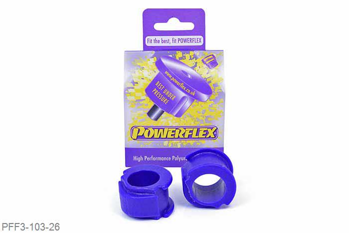PFF3-103-26, Audi S/RS 80, 90 Quattro inc Avant (1992-1996), S2 inc Avant B4, RS2 B4 (1994-1996), Front Anti Roll Bar Mount 26mm  26mm, 2 stuk(s) benodigd  per auto, 2 stuk(s) in verpakking, prijs per set van 2 stuk(s)