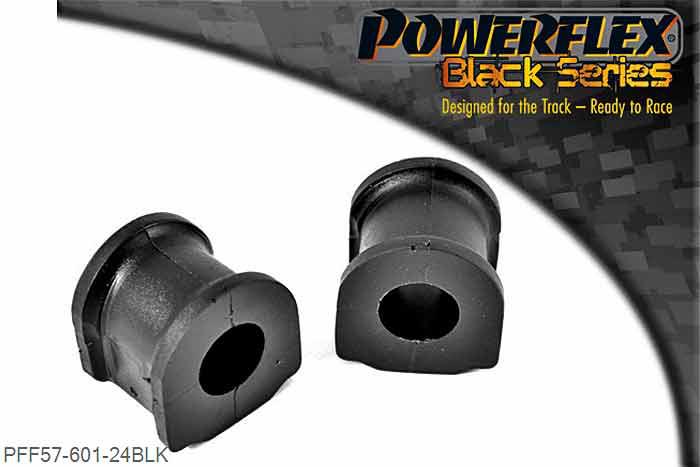 PFF57-601-24BLK, Porsche 993 (1994 - 1998) Front Anti Roll Bar Bush 24mm,  24mm, 2 stuk(s) benodigd  per auto, 2 stuk(s) in verpakking, prijs per set van 2 stuk(s)