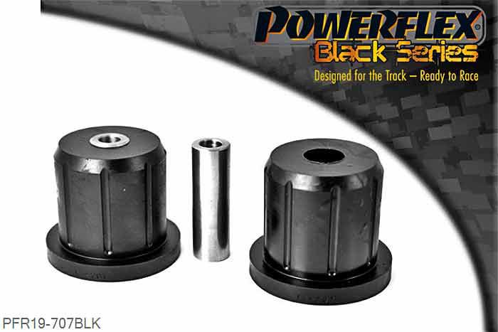 PFR19-707BLK, Ford KA (1996-2008) Rear Beam Mounting Bush, Please measure the rear beam bush on the KA to identify which bush you need to order, this bush has a diameter of 63mm, PFR19-606 has a diameter of 48.5mm. 63mm, 2 stuk(s) benodigd  per auto, 2 stuk(s) in verpakking, prijs per set van 2 stuk(s)