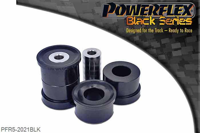 PFR5-2021BLK, BMW 1502-2002 (1962 - 1977) Rear Beam Mount Bush, This part replaces OEM part number 3333113926, 33333428100. PFR5-2021 is a complete bush to replace the original bush. PFR5-2020 are inserts which fit into the voids of the original rear beam bush., 2 stuk(s) benodigd  per auto, 2 stuk(s) in verpakking, prijs per set van 2 stuk(s)