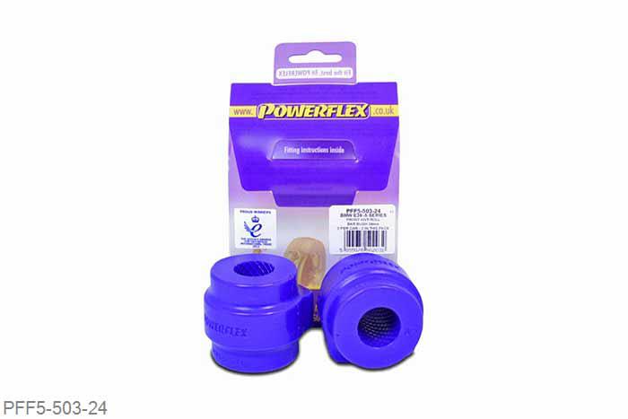 PFF5-503-24, BMW E39 5 Series 520 to 530, Front Anti Roll Bar Mounting Bush 24mm This bush fits E39 5 series non M sport suspension models and E38 7 series. 24mm, 2 stuk(s) benodigd  per auto, 2 stuk(s) in verpakking, prijs per set van 2 stuk(s)