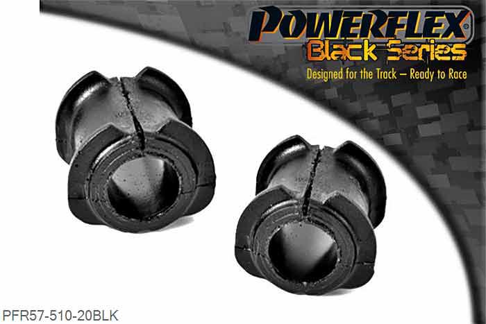 PFR57-510-20BLK, Porsche 996 (1997-2005) Rear Anti Roll Bar Bush 20mm,  20mm, 2 stuk(s) benodigd  per auto, 2 stuk(s) in verpakking, prijs per set van 2 stuk(s)