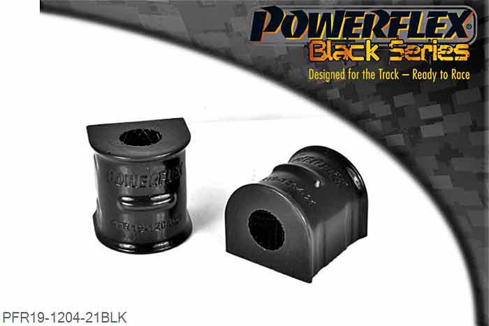 PFR19-1204-21BLK, Volvo V50 (2004 onwards) Front Anti Roll Bar To Chassis Bush 21mm,  21mm, 2 stuk(s) benodigd  per auto, 2 stuk(s) in verpakking, prijs per set van 2 stuk(s)