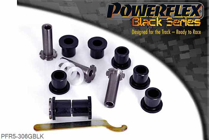 PFR5-306GBLK, BMW 1502-2002 (1962 - 1977) Rear Trailing Arm Bush Adjustable, On car adjustable bush offering camber and toe adjustment. Gives +/-1 degree of adjustment. OE Nr 33329061945, 4 stuk(s) benodigd  per auto, 4 stuk(s) in verpakking, prijs per set van 4 stuk(s)