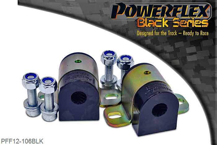 PFF12-106BLK, Citroen Saxo (inc VTS) Front Wishbone Rear Bush, This bush kit incorporates anti-lift properties by lowering the rear of the arm by 10mm.   It replaces the original part number 3523.53 (352353)., 2 stuk(s) benodigd  per auto, 2 stuk(s) in verpakking, prijs per set van 2 stuk(s)
