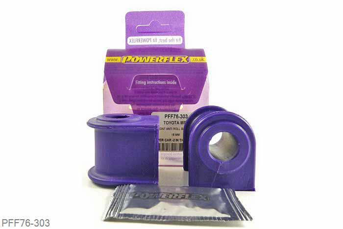 PFF76-303, Toyota MR2 SW20 REV 1 (1989-1991), Front Anti Roll Bar Bush 18mm  18mm, 2 stuk(s) benodigd  per auto, 2 stuk(s) in verpakking, prijs per set van 2 stuk(s)