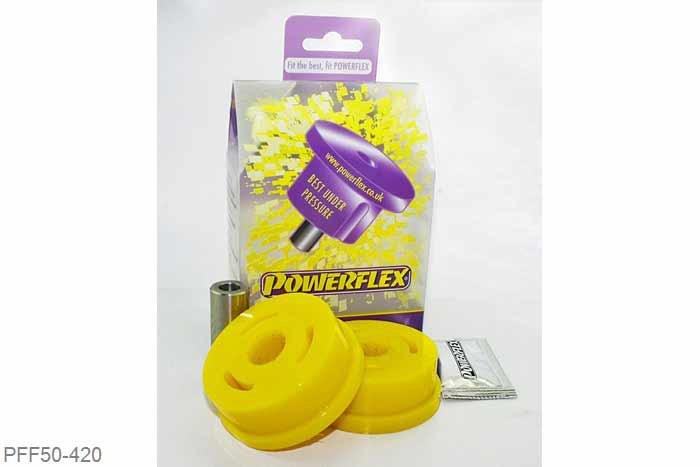 PFF50-420, Peugeot 307 (2001-2011), Lower Rear Engine Mount Bush Peugeot 206 PFF50-420 fits 1.1, 1.4 & 1.6 petrol engines (65mm). - Peugeot 307 PFF50-420 is used where the original bush diameter measures 65mm, for vehicles with a 70mm bush use PFF50-306., 1 stuk(s) benodigd  per auto, 1 stuk(s) in verpakking, prijs per set van 1 stuk(s)