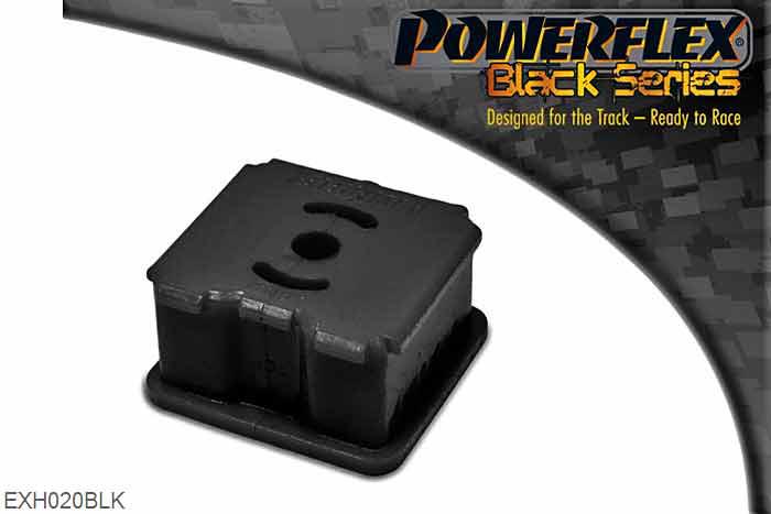 EXH020BLK, Renault Clio II (inc 172 and 182) Rear Chassis Exhaust Mount Bush, This part replaces the original rubber bush in bracket OE number: 7700424339. Vehicles with twin exhausts, eg 172/182, use 2 bushes., 1 stuk(s) benodigd  per auto, 1 stuk(s) in verpakking, prijs per set van 1 stuk(s)