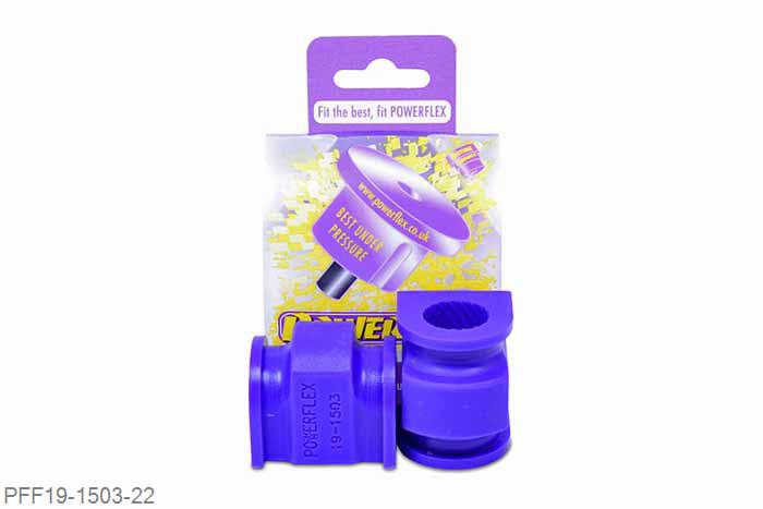 PFF19-1503-22, Ford Fiesta Mk7 (2008-), Front Anti Roll Bar To Chassis Bush 22mm  22mm, 2 stuk(s) benodigd  per auto, 2 stuk(s) in verpakking, prijs per set van 2 stuk(s)