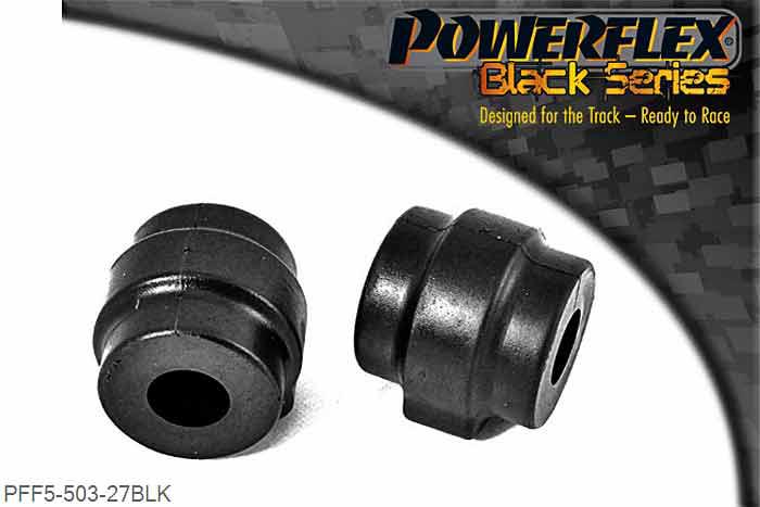 PFF5-503-27BLK, BMW E39 5 Series 520 to 530 Touring Front Anti Roll Bar Mounting Bush 27mm, This bush is fitted to M5 vehicles. This bush fits E39 5 series non M sport suspension models and E38 7 series. 27mm, 2 stuk(s) benodigd  per auto, 2 stuk(s) in verpakking, prijs per set van 2 stuk(s)