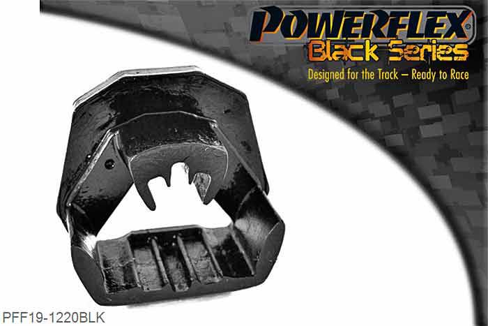 PFF19-1220BLK, Volvo V50 (2004 onwards) Lower Engine Mount Insert, PFF19-1220 fits later models, PFF19-1222 fits early models, please check image for compatibility.  PFF19-1220 fits this design of bracket., 1 stuk(s) benodigd  per auto, 1 stuk(s) in verpakking, prijs per set van 1 stuk(s)