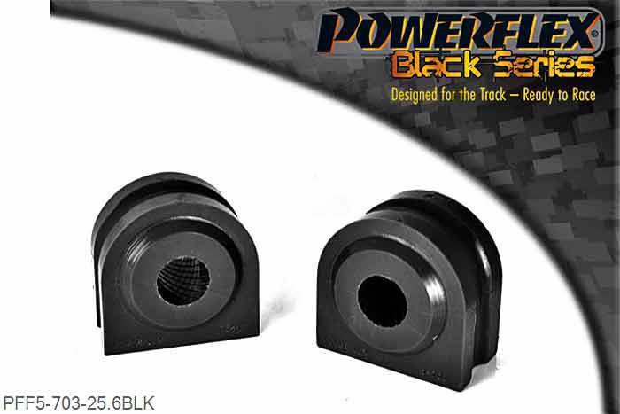 PFF5-703-25.6BLK, BMW E61 5 Series, Touring Front Anti Roll Bar Mount 25.6mm,  25.6mm, 2 stuk(s) benodigd  per auto, 2 stuk(s) in verpakking, prijs per set van 2 stuk(s)