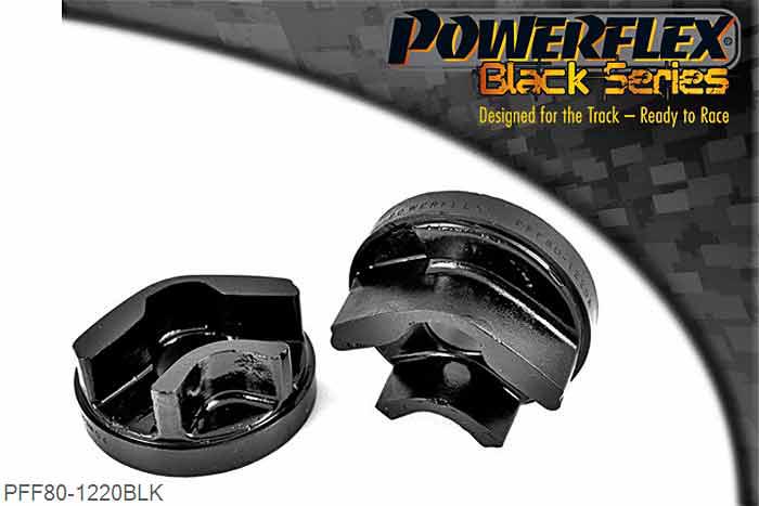 PFF80-1220BLK, Saab 9-3 (2002-) Front Lower Engine Mount Insert, Fits into the voiding of the original bush to reduce engine movement under acceleration.Slight increase in vibration may be felt use PFF80-1220R for minimal vibration increase and for diesel engines., 1 stuk(s) benodigd  per auto, 1 stuk(s) in verpakking, prijs per set van 1 stuk(s)