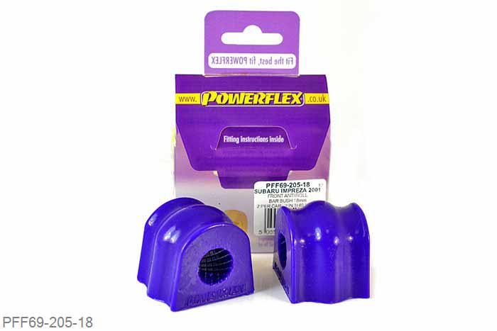 PFF69-205-18, Subaru Impreza Turbo, WRX and Sti (GD,GG 00 to 07), Front Anti Roll Bar Bush  18mm, 2 stuk(s) benodigd  per auto, 2 stuk(s) in verpakking, prijs per set van 2 stuk(s)