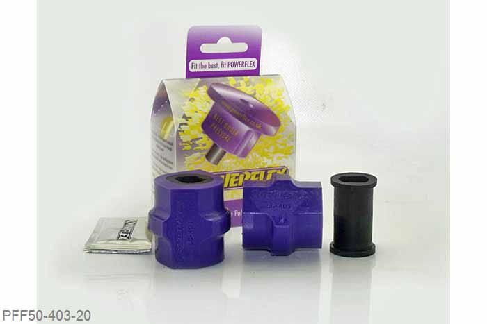 PFF50-403-20, Peugeot 206, Front Anti Roll Bar Bush To Chassis Bush 20mm  20mm, 2 stuk(s) benodigd  per auto, 2 stuk(s) in verpakking, prijs per set van 2 stuk(s)