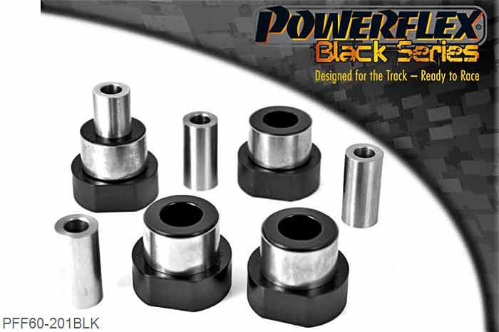 PFF60-201BLK, Renault Clio including 16v and Williams Front Lower Wishbone Bush, 40mm diameter Fits Clio and 16V models. For Williams models use PFF60-301 or PFF60-301G., 4 stuk(s) benodigd  per auto, 4 stuk(s) in verpakking, prijs per set van 4 stuk(s)