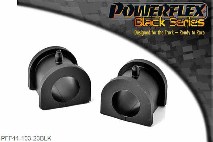 PFF44-103-23BLK, Mitsubishi Lancer Evolution 4-5-6 RS/GSR Front Anti Roll Bar Mount 23mm,  23mm, 2 stuk(s) benodigd  per auto, 2 stuk(s) in verpakking, prijs per set van 2 stuk(s)
