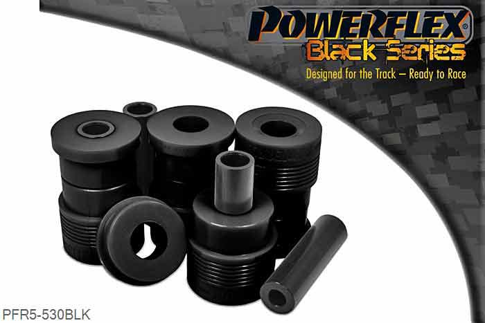 PFR5-530BLK, BMW E39 5 Series 540 Touring Rear Subframe Mounting Bush, This part replaces original BMW part number 33311094036. These are complete bushes, for inserts used in conjunction with the original bushes use PFR5-531, 4 stuk(s) benodigd  per auto, 2 stuk(s) in verpakking, prijs per set van 2 stuk(s)