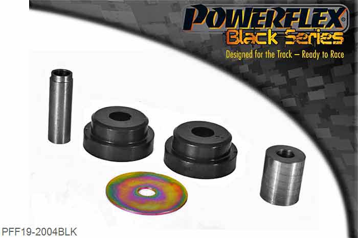 PFF19-2004BLK, Ford Fiesta Mk6 inc ST and Fusion (2002-2008) Lower Engine Mount Small Bush 25mm Oval Bracket, This part fits models with thinner (25mm) oval brackets only. For thicker (30mm) oval bracket use PFF19-2002, 1 stuk(s) benodigd  per auto, 1 stuk(s) in verpakking, prijs per set van 1 stuk(s)