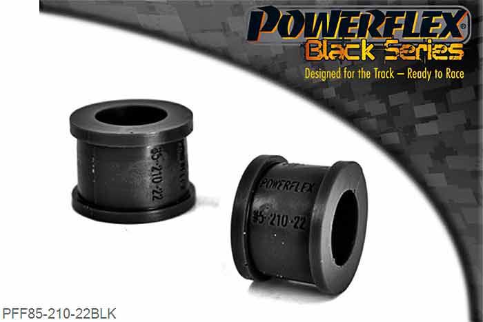 PFF85-210-22BLK, VW Golf MK2 (1985 - 1992) 2WD Front Anti Roll Bar Eye Bolt Bush Eibach 22mm, Fits cars with the Eibach 22mm front anti roll bar. 22mm, 2 stuk(s) benodigd  per auto, 2 stuk(s) in verpakking, prijs per set van 2 stuk(s)