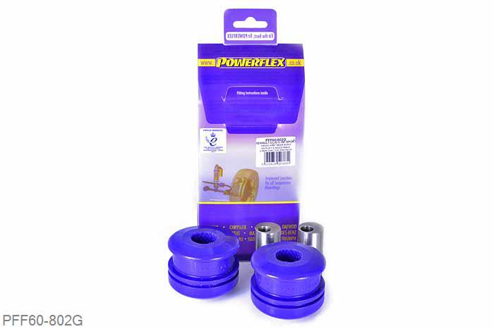 PFF60-802G, Renault Clio III Sport 197/200 (2005 - 2012), Front Arm Rear Bush Anti-Lift & Caster Offset This part provides 0.6 degrees of additional caster offset and also gives additional anti lift for improved traction. For a non adjustable bush use PFF60-802., 2 stuk(s) benodigd  per auto, 2 stuk(s) in verpakking, prijs per set van 2 stuk(s)
