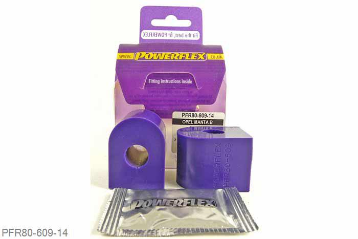 PFR80-609-14, Opel Manta B (1982-1988), Rear Anti Roll Bar Bush 14mm  14mm, 2 stuk(s) benodigd  per auto, 2 stuk(s) in verpakking, prijs per set van 2 stuk(s)