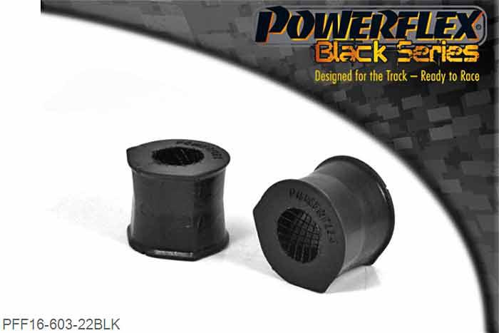 PFF16-603-22BLK, Fiat Punto MK2 (1999 - 2005) Front Anti Roll Bar To Chassis Bush 22mm,  22mm, 2 stuk(s) benodigd  per auto, 2 stuk(s) in verpakking, prijs per set van 2 stuk(s)