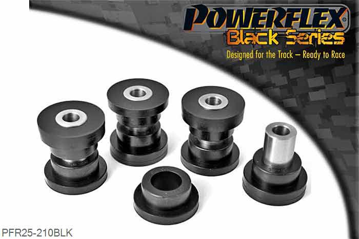 PFR25-210BLK, Honda S2000 Rear Upper Wishbone Bush, This bush fits arms with a hole diameter of 35mm and a length of 47mm, for arms with a 42mm hole diameter and length of 57mm use PFR25-209. 35mm diameter, 4 stuk(s) benodigd  per auto, 4 stuk(s) in verpakking, prijs per set van 4 stuk(s)