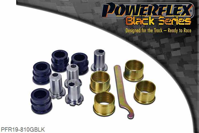PFR19-810GBLK, Ford Focus MK2 RS Rear Upper Control Arm Camber Adjustable Bush, PFF19-810G is an on-car adjustable version of our popular PFR19-810 bush and is designed to provide +/- 1 degree of camber adjustment. This part replaces OE numbers: 1061659, 1136072, 1329730, 1448127, 1517403, 1M515500AC, 1M515500BA, 31201356, 31212503, 31277305, 6M515500BA, 8671921, 8M515500AA, 8M515500AB, 98AG5500AG, 98AG5500BF, 98AGG5K653DA, BBM228C10, BP4K28C10B., 4 stuk(s) benodigd  per auto, 4 stuk(s) in verpakking, prijs per set van 4 stuk(s)