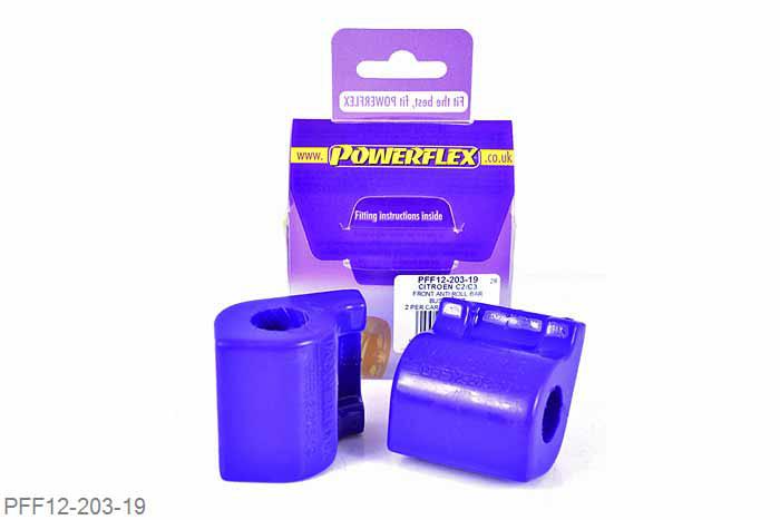 PFF12-203-19, Citroen C2, Front Anti Roll Bar Bush 19mm This part replaces OE part number: 5094.91 19mm, 2 stuk(s) benodigd  per auto, 2 stuk(s) in verpakking, prijs per set van 2 stuk(s)
