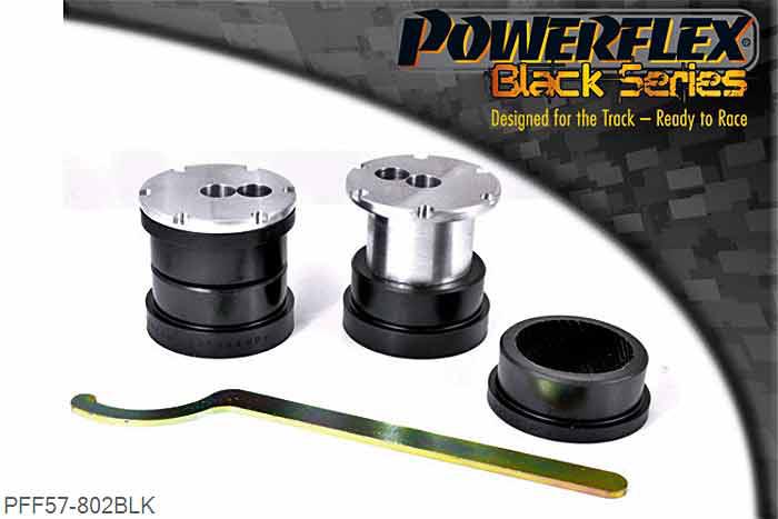 PFF57-802BLK, Porsche Cayman 987C (2005 onwards) Front Track Control Arm Outer Bush, Caster Adjustable, PFF57-802 allows the caster angle to be adjusted on-car., 2 stuk(s) benodigd  per auto, 2 stuk(s) in verpakking, prijs per set van 2 stuk(s)