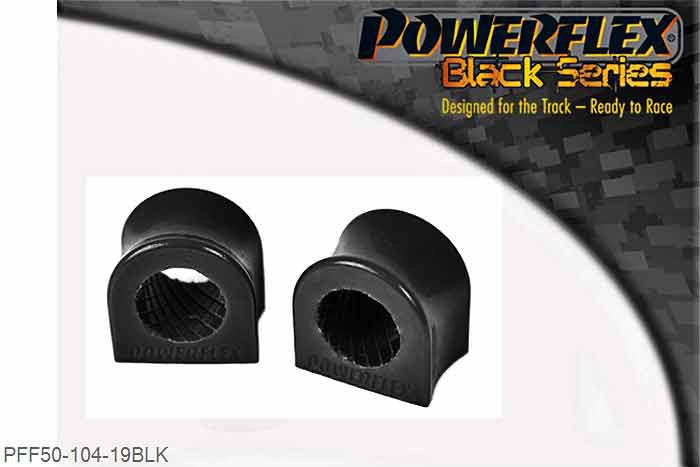 PFF50-104-19BLK, Citroen Saxo (inc VTS) Anti Roll Bar Outer Bush 19mm, This part replaces OEM Part number 5094.59.  Fits Peugeot 106 and Citroen Saxo up to and including 1.5L models. 19mm, 2 stuk(s) benodigd  per auto, 2 stuk(s) in verpakking, prijs per set van 2 stuk(s)