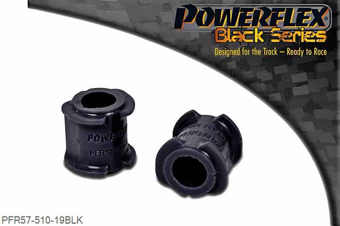 PFR57-510-19BLK, Porsche 996 (1997-2005) Rear Anti Roll Bar Bush 19mm,  19mm, 2 stuk(s) benodigd  per auto, 2 stuk(s) in verpakking, prijs per set van 2 stuk(s)