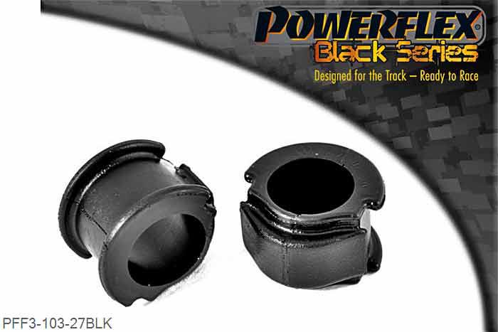 PFF3-103-27BLK, Audi S/RS 80, 90 Quattro inc Avant (1992-1996), S2 inc Avant B4, RS2 B4 (1994-1996) Front Anti Roll Bar Mount 27mm,  27mm, 2 stuk(s) benodigd  per auto, 2 stuk(s) in verpakking, prijs per set van 2 stuk(s)
