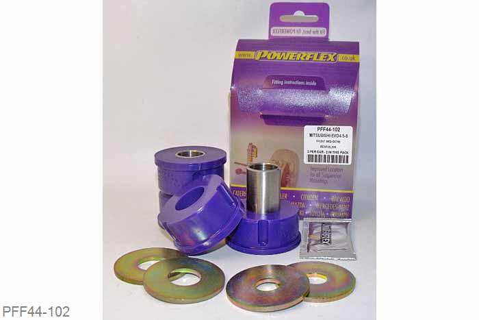 PFF44-102, Mitsubishi Lancer Evolution 4-5-6 RS/GSR, Front Wishbone Rear Bush Does not fit the EVO 7, 2 stuk(s) benodigd  per auto, 2 stuk(s) in verpakking, prijs per set van 2 stuk(s)