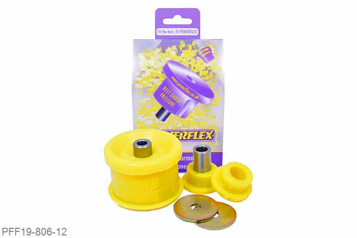 PFF19-806-12, Ford Focus Mk1 RS, Front Lower Engine Mount Bush Kit 12mm Fits Models using a 12mm bolt in the large bush. The Focus RS uses this kit. 12mm, 1 stuk(s) benodigd  per auto, 1 stuk(s) in verpakking, prijs per set van 1 stuk(s)