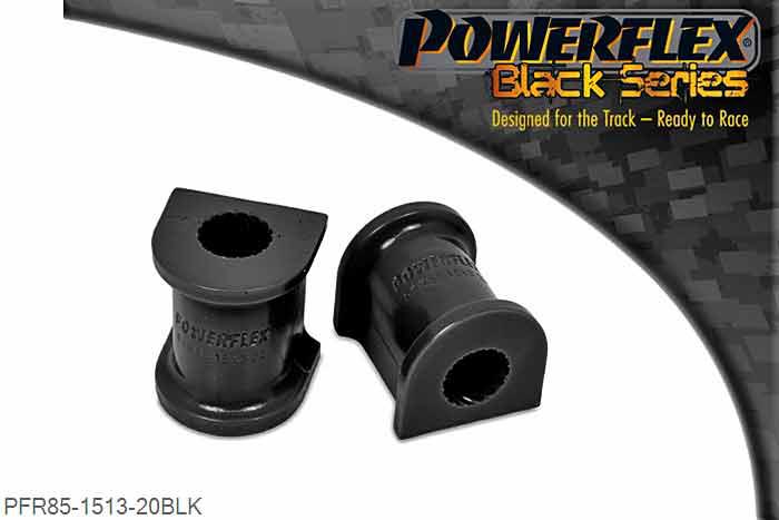 PFR85-1513-20BLK, VW Caddy MK3 TYP 2K (2004 - 2010) Rear Anti Roll Bar Mounting Bush 20mm, This part replaces OE number: 2K05114BD and fits 20mm diameter anti roll bars. Please check anti roll bar diameter before ordering. 20mm, 2 stuk(s) benodigd  per auto, 2 stuk(s) in verpakking, prijs per set van 2 stuk(s)