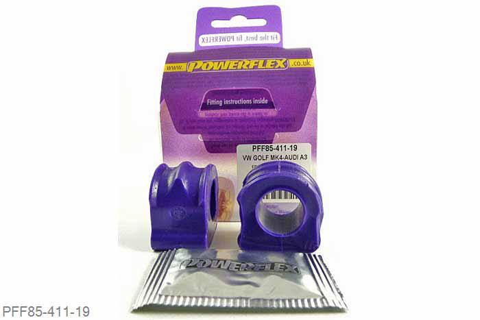 PFF85-411-19, Skoda Octavia Mk1 Typ 1U 4WD (1996-2004), Front Anti Roll Bar Bush 19mm Please check anti roll bar diameter before ordering - OE Part Nr 1J0411314 19mm, 2 stuk(s) benodigd  per auto, 2 stuk(s) in verpakking, prijs per set van 2 stuk(s)