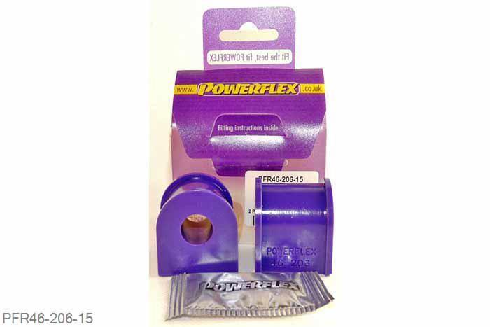 PFR46-206-15, Nissan 200SX - S13, S14, S14A and S15, Rear Anti Roll Bar Bush 15mm  15mm, 2 stuk(s) benodigd  per auto, 2 stuk(s) in verpakking, prijs per set van 2 stuk(s)